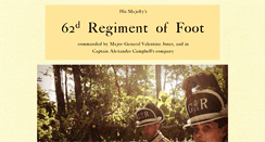 Desktop Screenshot of 62ndregiment.org